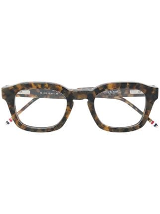 Thom Browne Eyewear Tortoiseshell Bold Glasses - Farfetch