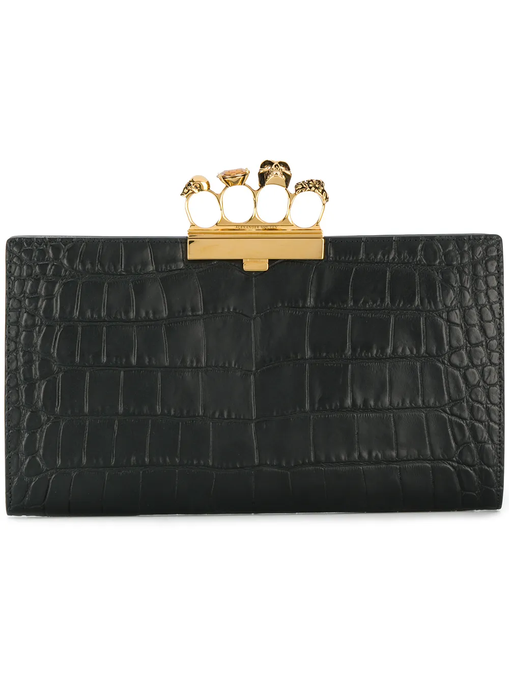 Alexander McQueen клатч с ручкой-кастетом