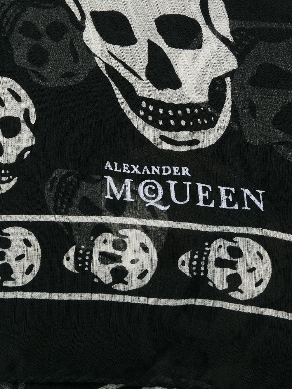 фото Alexander mcqueen шарф с черепами