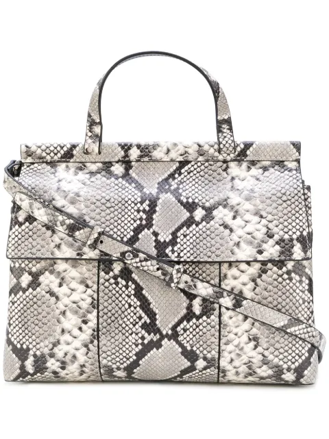 tory burch snakeskin tote