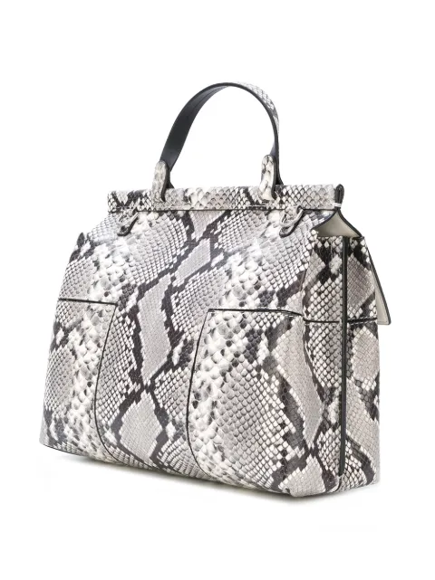 tory burch snakeskin tote