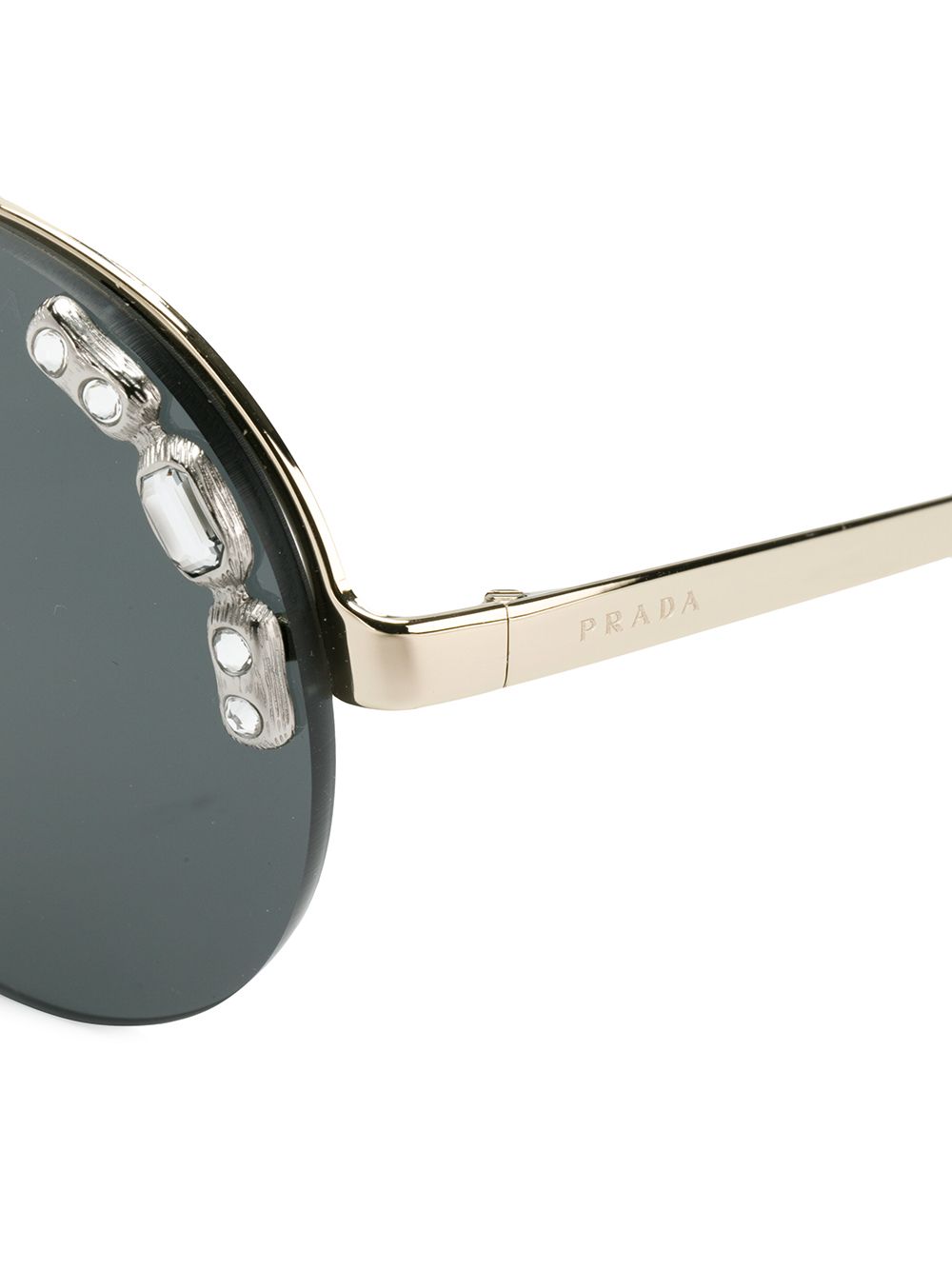 фото Prada eyewear солнцезащитные очки 'jewelled runway'