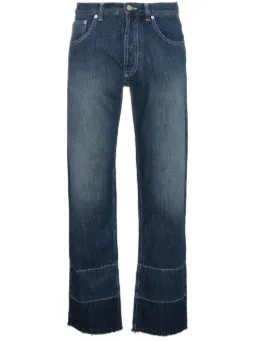 Calça jeans reta cintura média