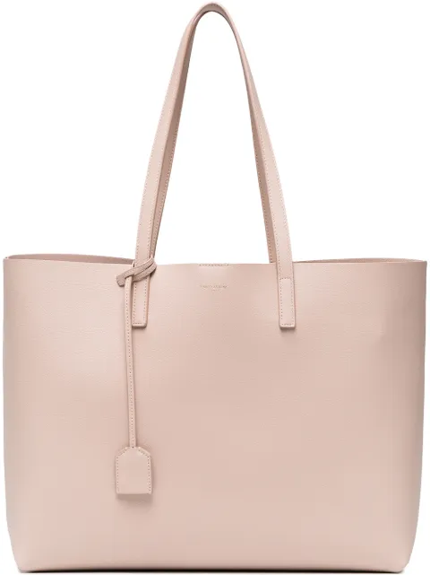East West Leather Per Tote Bag Neutral In Pink