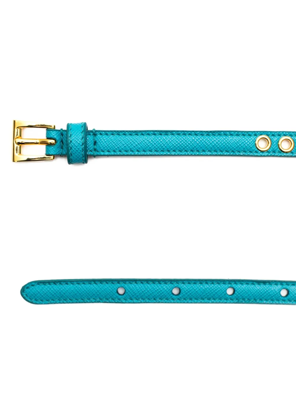  Prada Schmaler Gürtel   Blau 