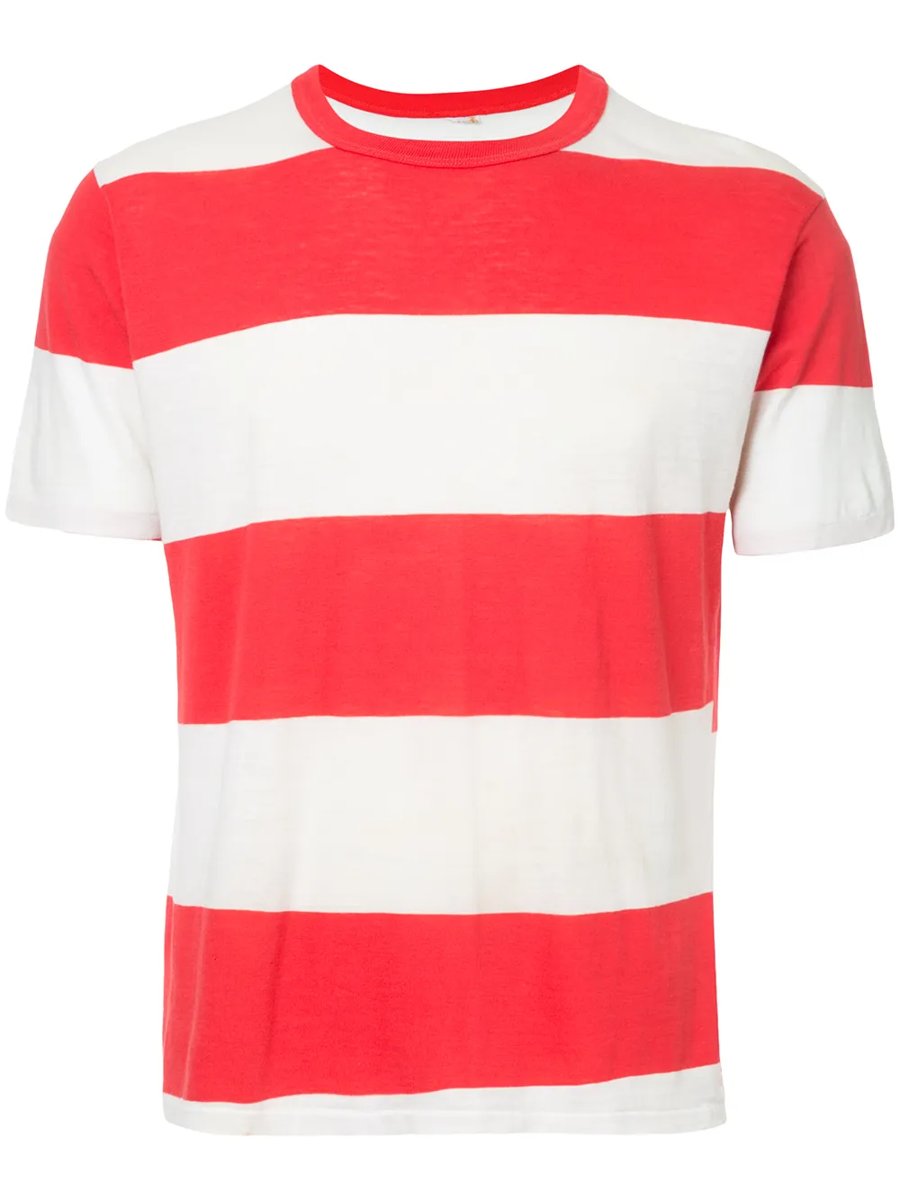 fake alpha vintage 古着1970s宽条纹t恤 - 白色