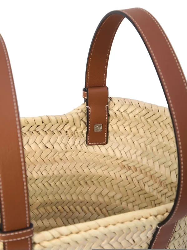 ロエベ バスケット ストロー トートバッグ ロエベ LOEWE バスケットトート ストロー/ブラウン ラフィア