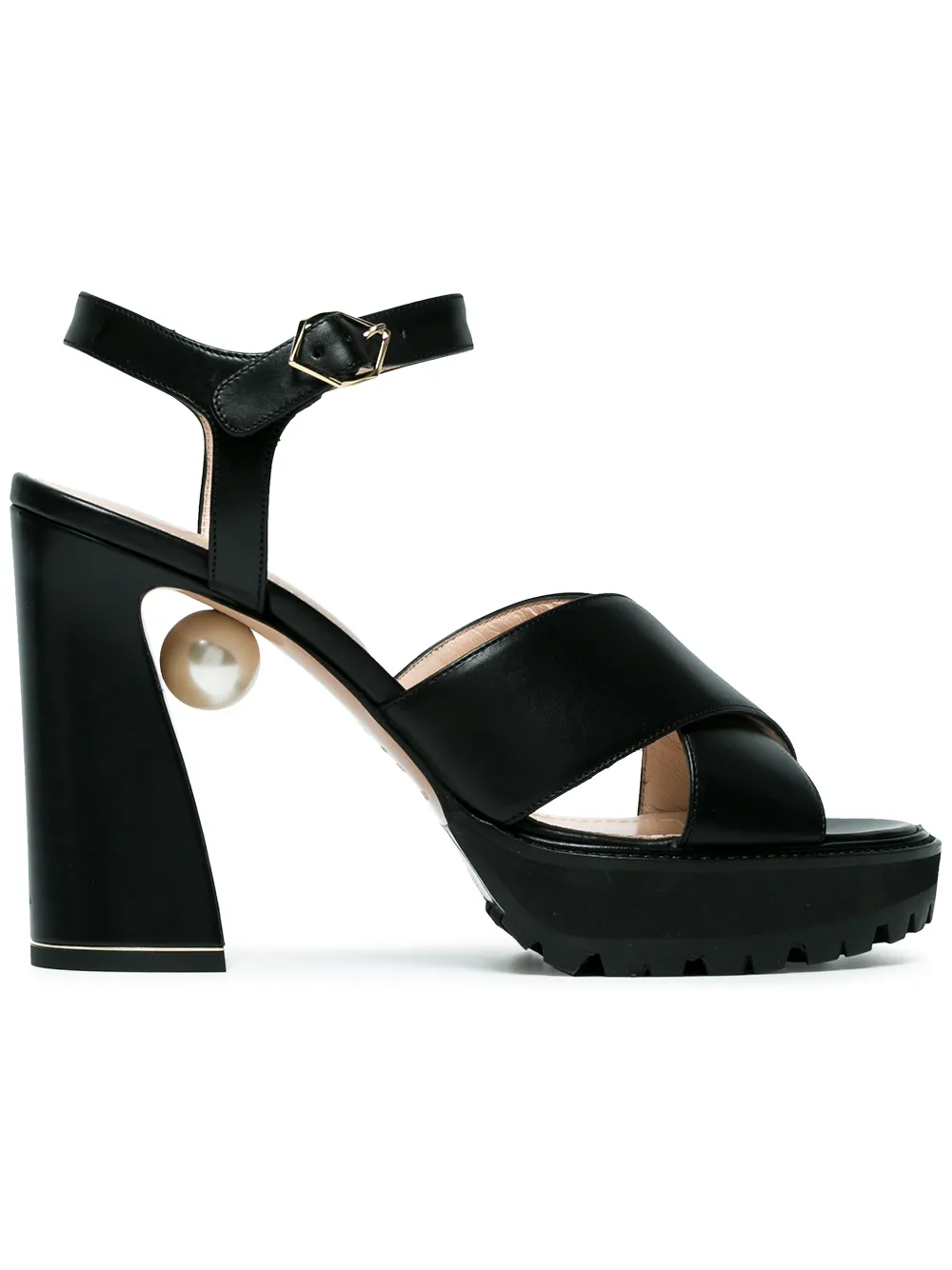 Nicholas Kirkwood Black Annabel Pearl 105 Sandals - Tendenza classica, vale la pena avere Nicholas Kirkwood Black Annabel Pearl 105 Sandals - Tendenza classica, vale la pena avere