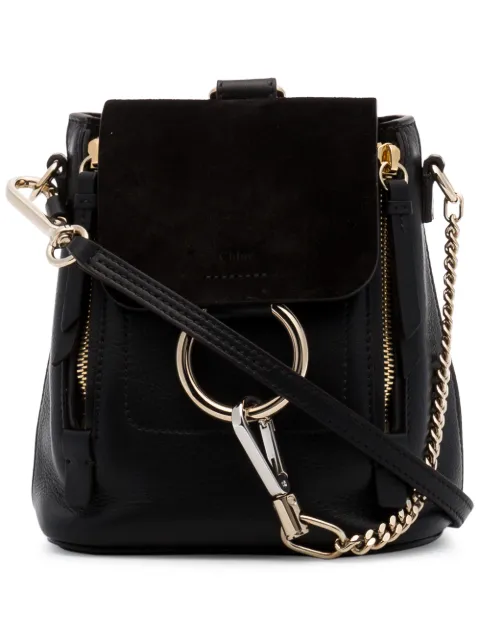 chloe black backpack
