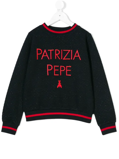Patrizia Pepe Junior 자수 스웨트셔츠 - Farfetch