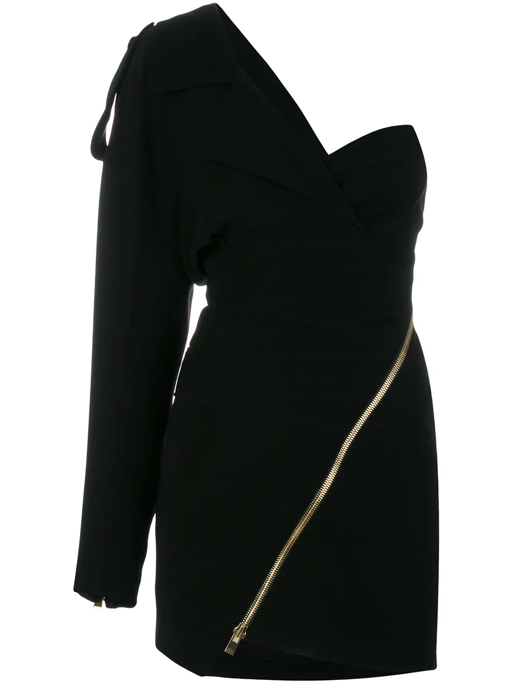 alexandre vauthier one shoulder dress