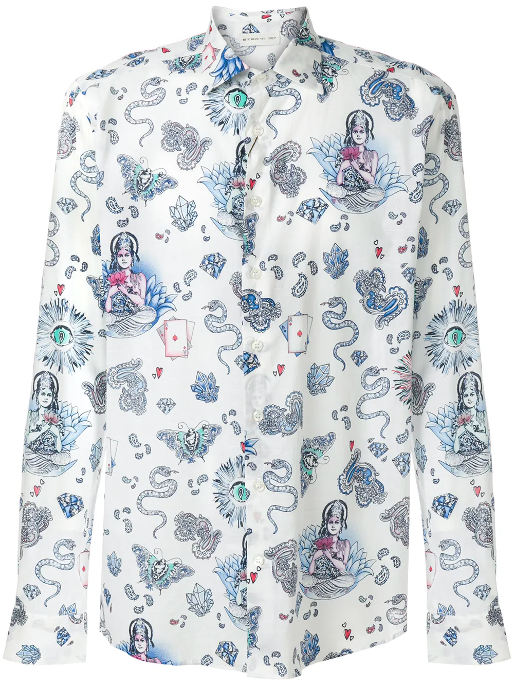 Etro Snake Butterfly Print Shirt - Farfetch