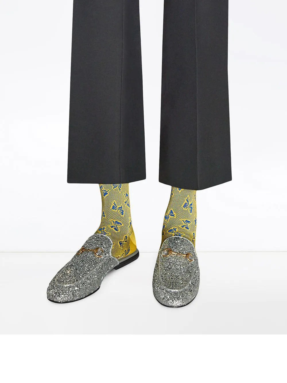 gucci princetown glitter