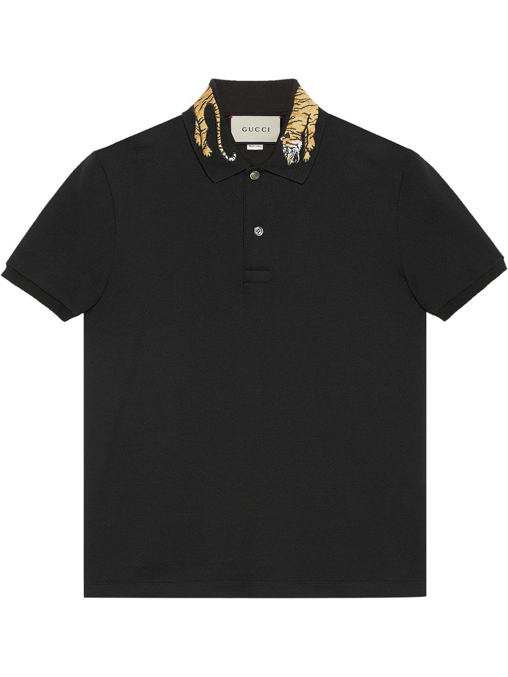 Gucci Tiger Embroidered Polo Shirt - Farfetch