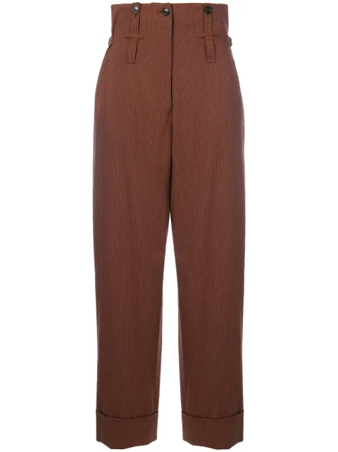 Jean Paul Gaultier Pre-Owned high waist striped trousers