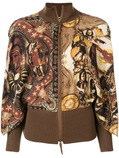 Jean Paul Gaultier Pre-Owned ribbed detail printed jacket
