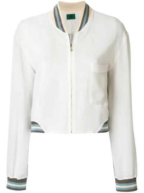 Jean Paul Gaultier Pre-Owned sheer bomber jacket
