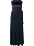 Jean Paul Gaultier Pre-Owned bustier wrap skirt dress - Blue