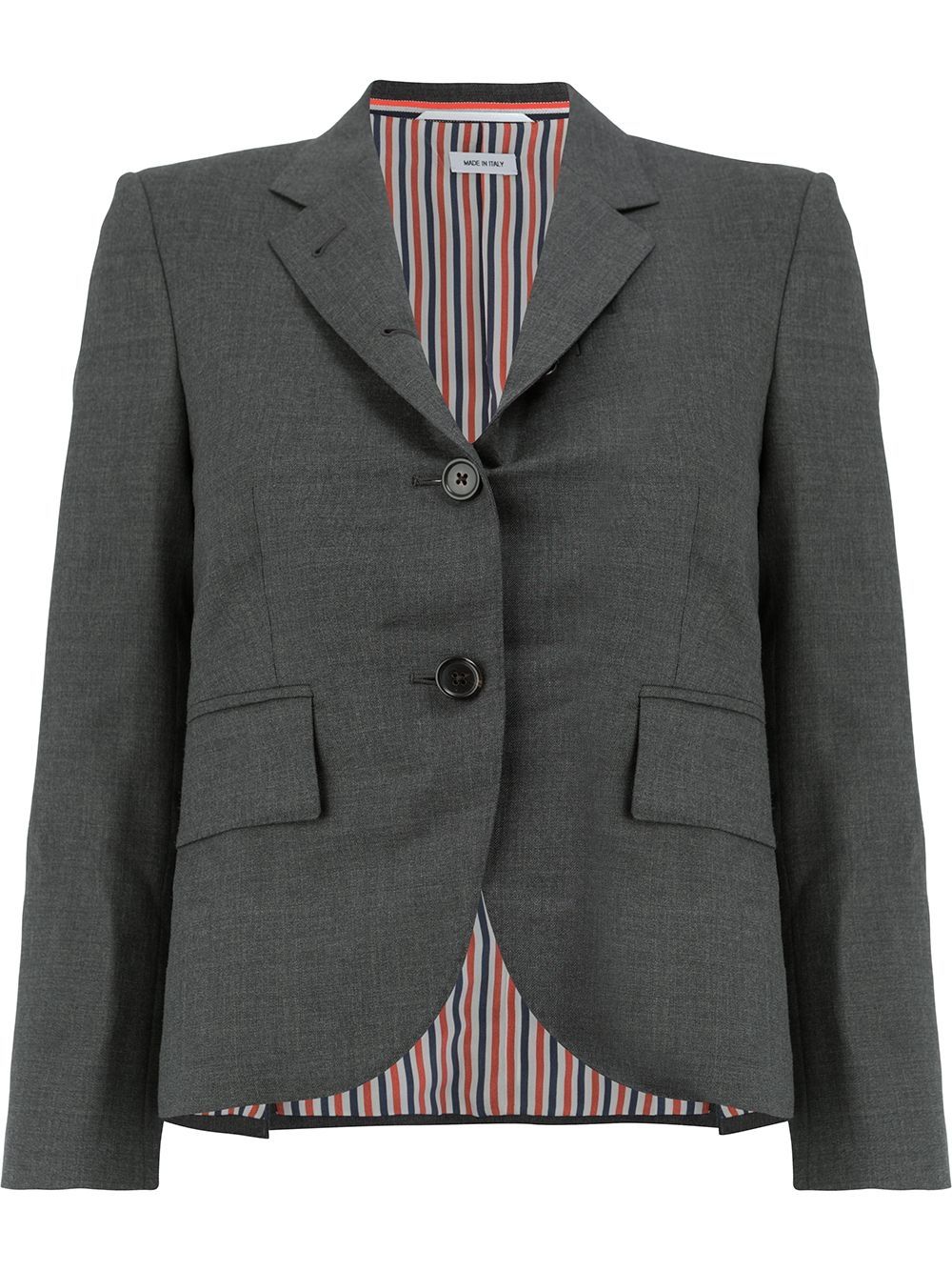 Thom Browne notched-lapel single-breasted blazer - Grey