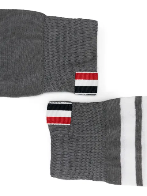 Thom Browne Par de meias com detalhe de listras