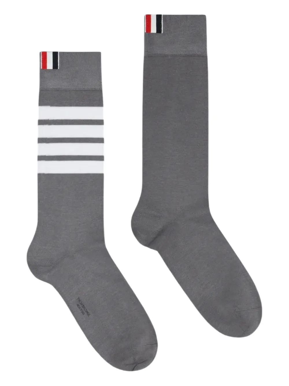 Thom Browne grosgrain-loop tab socks | Grey | Image 1
