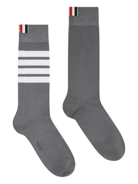 Thom Browne grosgrain-loop tab socks