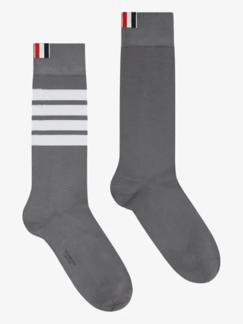 Thom Browne cotton 4-Bar mid-calf socks