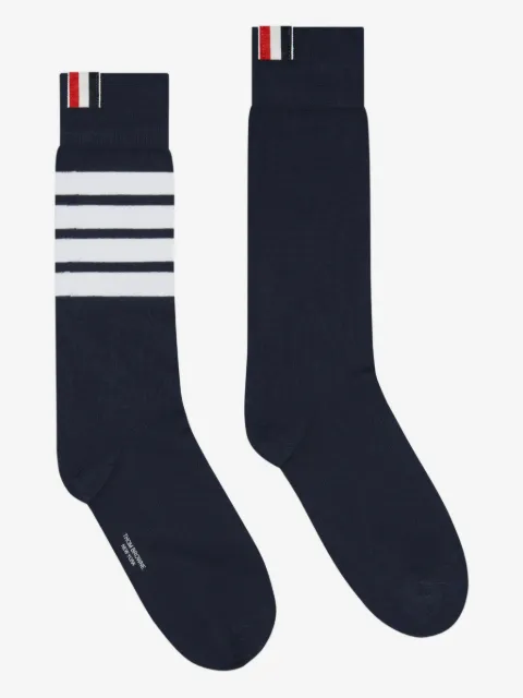 Thom Browne cotton 4-bar mid calf socks