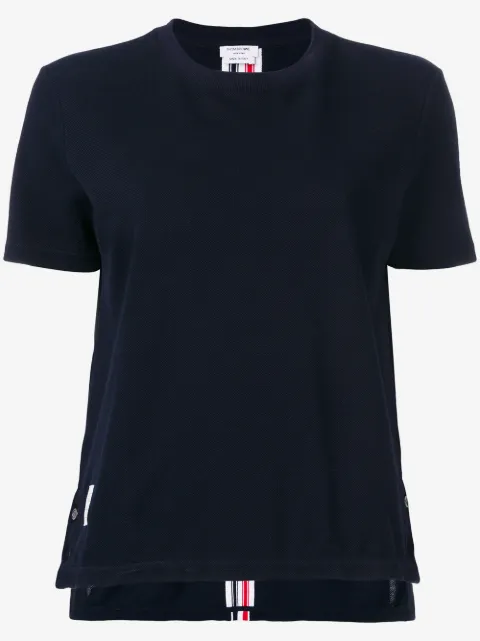 Thom Browne RWB stripe relaxed piqué T-shirt