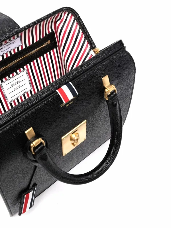 Thom Browne ペブルグレイン MRS.THOM JR.バッグ | ブラック