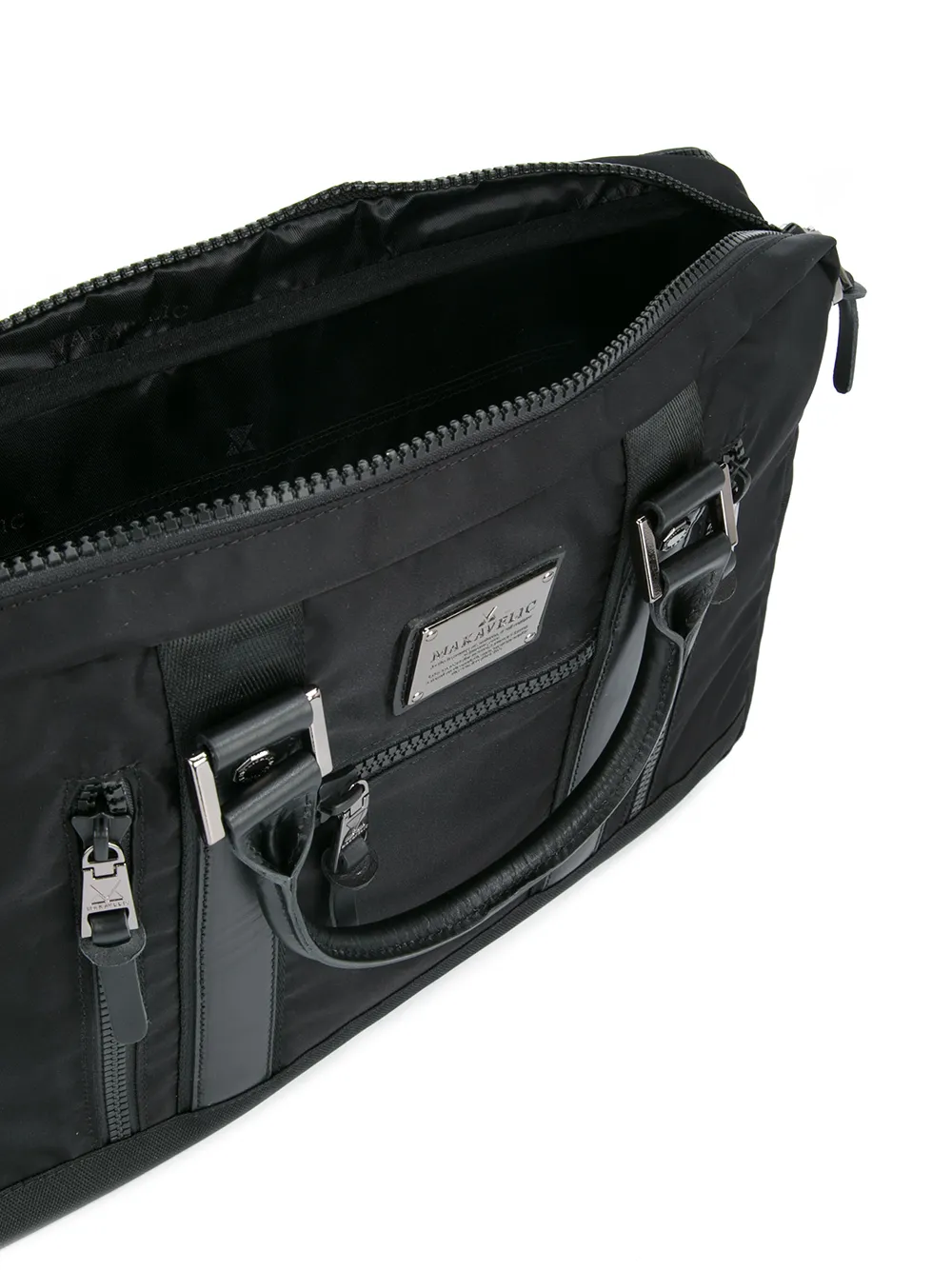 Shop black Makavelic Sierra TwoWay briefcase with Express Delivery