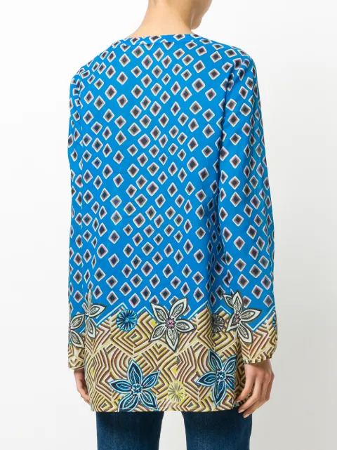 tory burch printed beach tunic