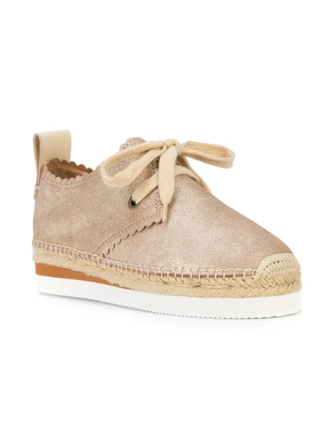 See By Chloé Crosta metallic espadrilles