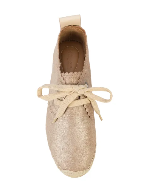 See By Chloé Crosta metallic espadrilles