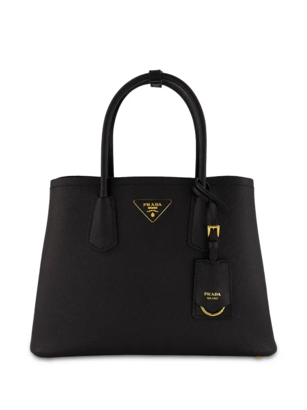 バッグ PRADA 2way leather tote bag black Prada Leather Tote Bag | Black | FARFETCH PL