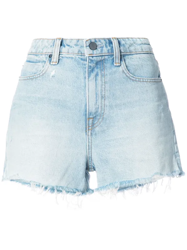 frayed jeans shorts