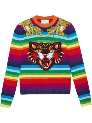 pink and yellow gucci sweater