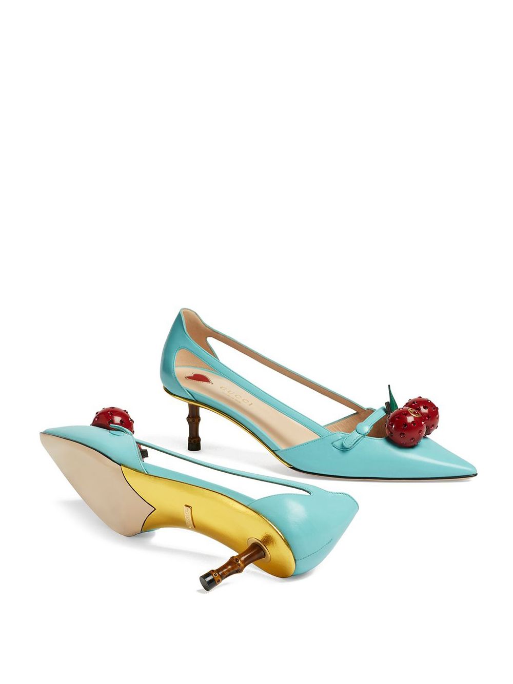 фото Gucci Leather cherry pump