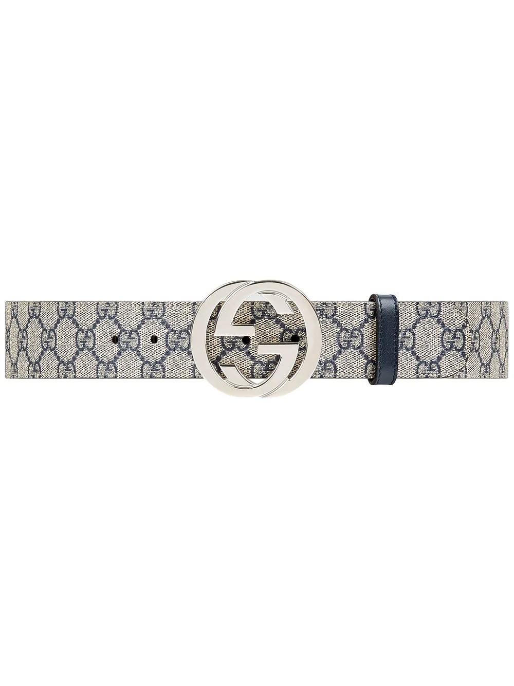 Gucci Supreme Canvas Belt with Interlocking G Buckle in Brown