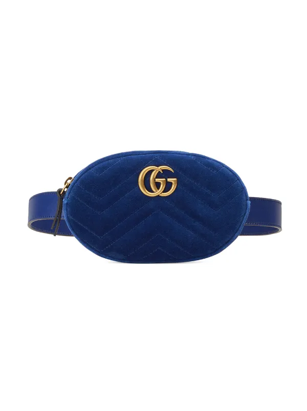 blue gucci fanny pack