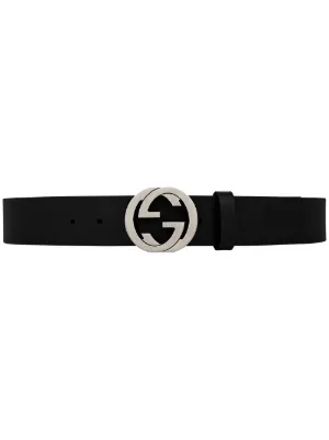 gucci signature leather belt men