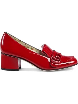 Gucci Marmont Patent Leather mid-heel Pump - Farfetch