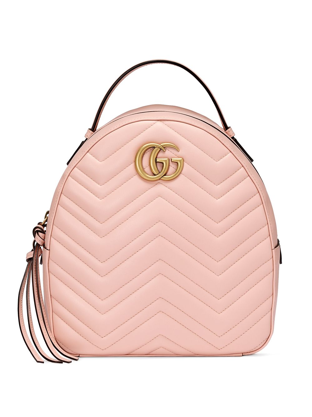Gucci Pink GG Marmont Leather Backpack 