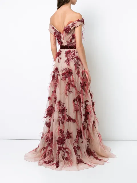 marchesa flower gown