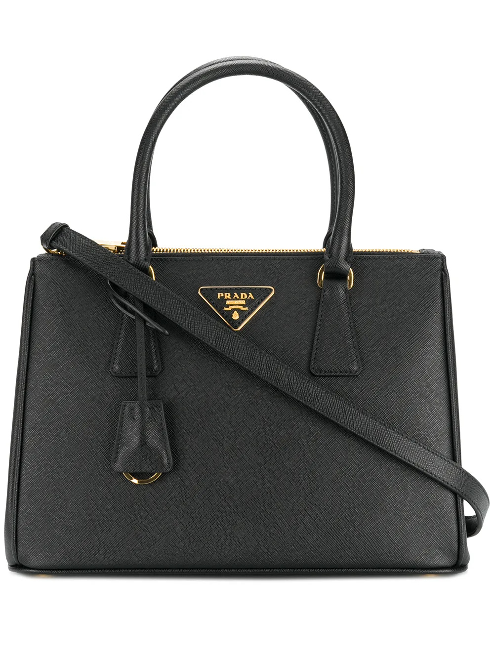 Prada Galleria Small Saffiano Tote, Black