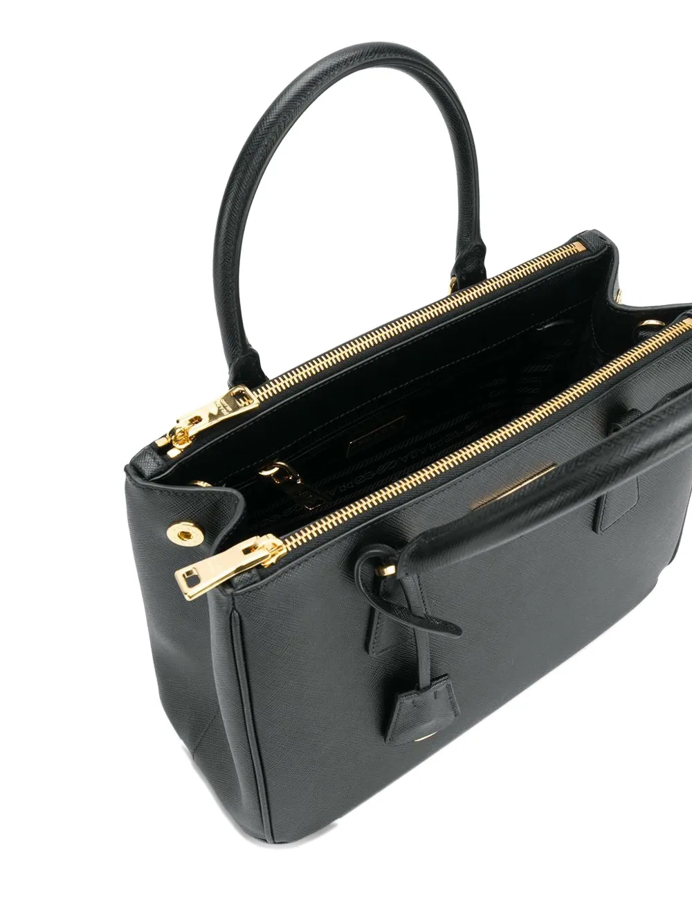 Prada ガレリア ハンドバッグ M | ブラック | FARFETCH JP