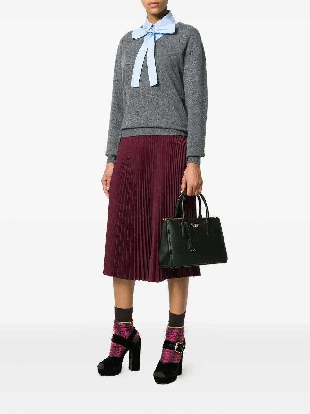 Prada شنطة عملية 'غاليريا' جلد متوسطة | Image 2