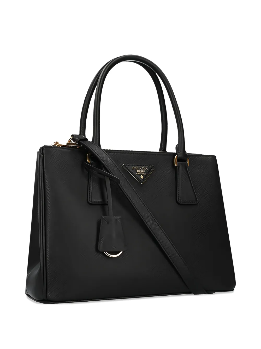 【人気商品, 芸能人着用アイテム】Pradaガレリア ハンドバッグ M Prada ガレリア ハンドバッグ M | ブラック | FARFETCH JP