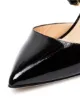 Jennifer Chamandi Black Vittorio 85 patent leather pumps