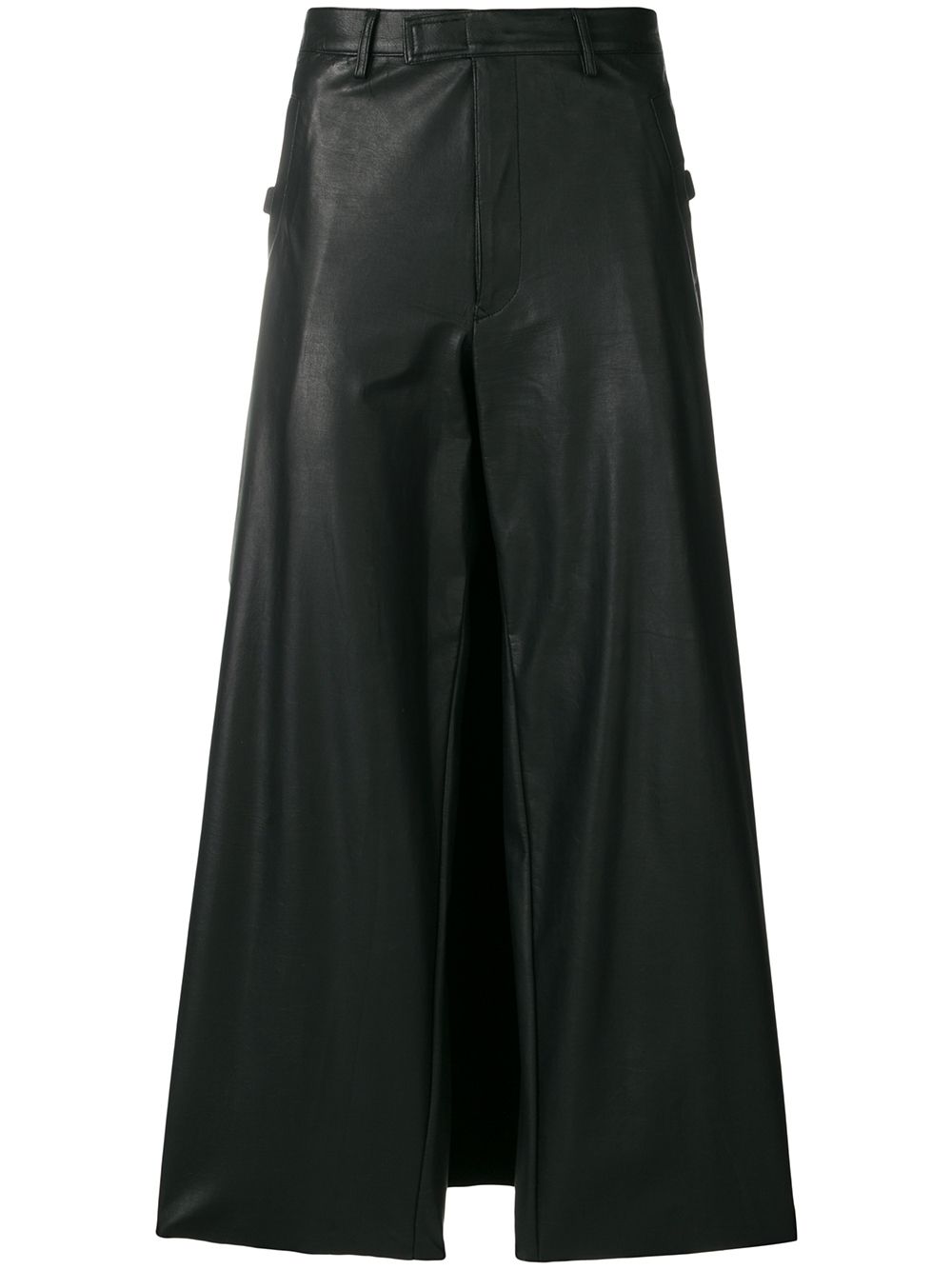 фото Jean Paul Gaultier Pre-Owned широкие брюки из искусственной кожи
